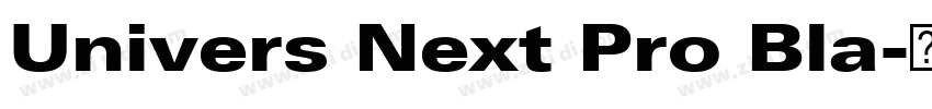 Univers Next Pro Bla字体转换